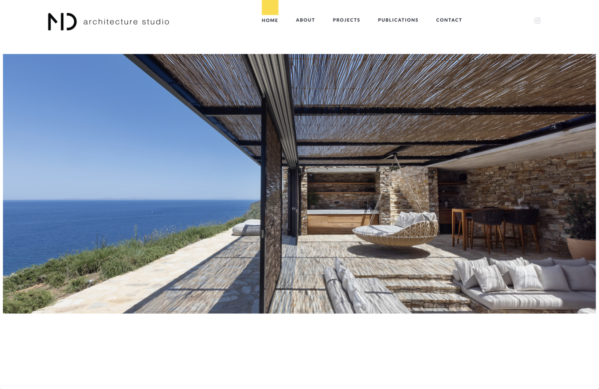 MD Architecture Studio homepage